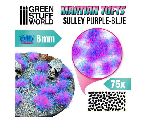 Martian Fluor Tufts - SULLEY PURPLE-BLUE