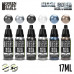 Metallic Paints Set - Silver