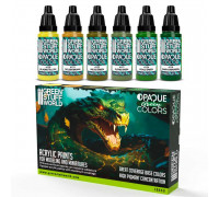 Opaque Paint Set - Green Colours