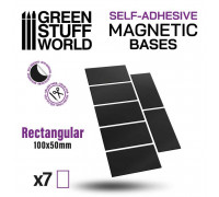 Rectangular Magnetic Sheet SELF-ADHESIVE - 100x50mm