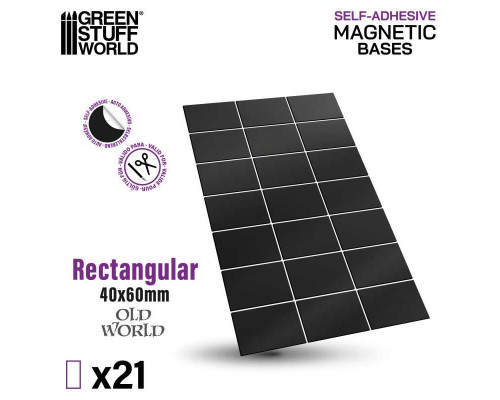 Rectangular Magnetic Sheet SELF-ADHESIVE - 40x60mm