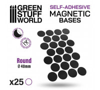 Round Magnetic Sheet SELF-ADHESIVE - 40mm