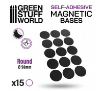 Round Magnetic Sheet SELF-ADHESIVE - 50mm