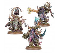 Malignant Plaguecaster, Noxious Blightbringer, and Plague Marine Champion