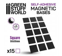 Square Magnetic Sheet SELF-ADHESIVE - 50x50mm