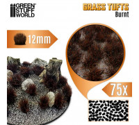 Static Grass Tufts 12 mm - Burnt Brown