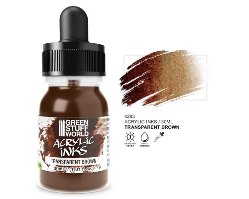 Transparent Acrylic Ink - Brown