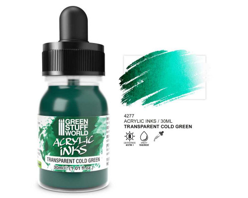 Transparent Acrylic Ink - Cold Green