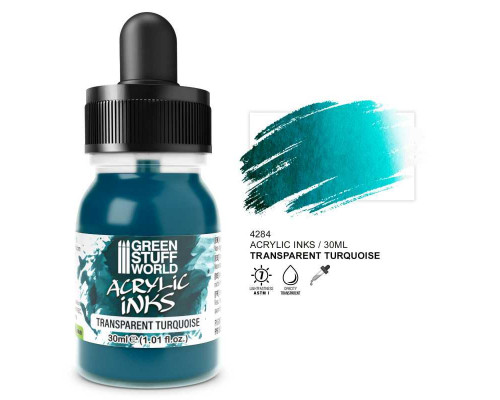 Transparent Acrylic Ink - Turquoise