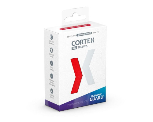 Ultimate Guard Cortex Sleeves Standard Size Red (100)