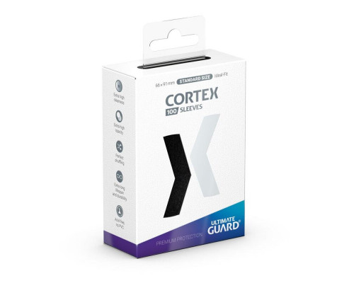 Ultimate Guard Cortex Sleeves Standard Size Black (100)