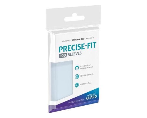 Ultimate Guard Precise-Fit Sleeves Standard Size Clear (100)