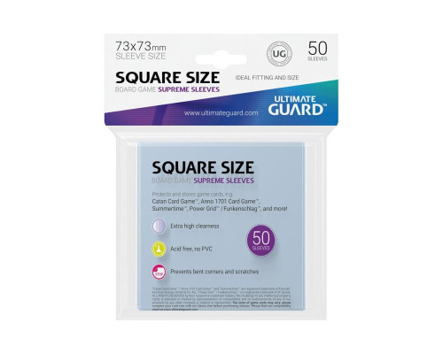 Ultimate Guard - Supreme Sleeves for Board Game Cards Square 73x73 mm (50)