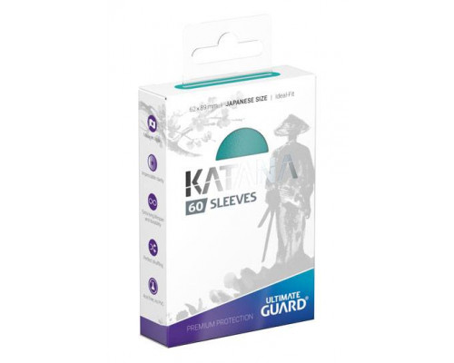 Ultimate Guard Katana Sleeves Japanese Size (60) - Turquoise