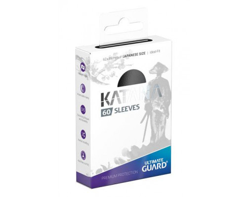 Ultimate Guard Katana Sleeves Japanese Size (60) - Black
