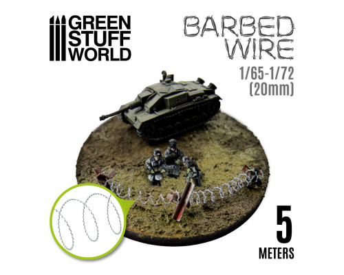 simulated BARBED WIRE - 1/65-1/72 (20mm)