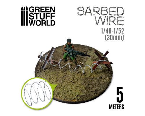 simulated BARBED WIRE - 1/48-1/52 (30mm)