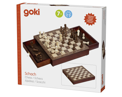 Magnetic Chess Set With Drawers