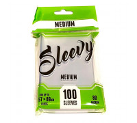 Sleevy MEDIUM - Clear (100 sleeves for 57x89 mm cards)